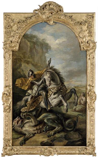 <b>fig.6</b>Carl Van Loo, Saint Georges terrassant le dragon