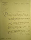 Lettre du Président de la Société au Maire de Dijon, 10 avril 1905